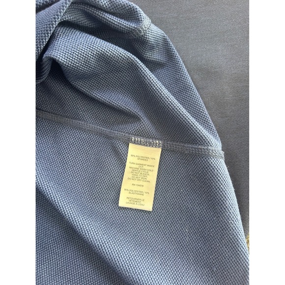 Vineyard Vines Jim Nantz Quarter Zip Pullover Navy Blue Mens Medium Stretch Prep - Picture 8 of 9